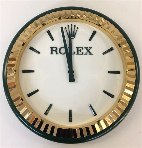 rolex wall clock for sale|rolex wimbledon wall clock.